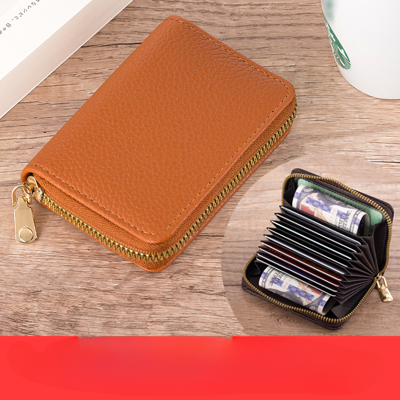 Wholesale PVC Lychee Pattern Organ Card Holder