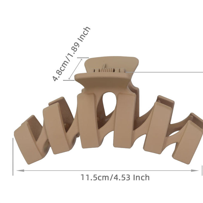 Wholesale Large Matte Plastic Hair Clips Set