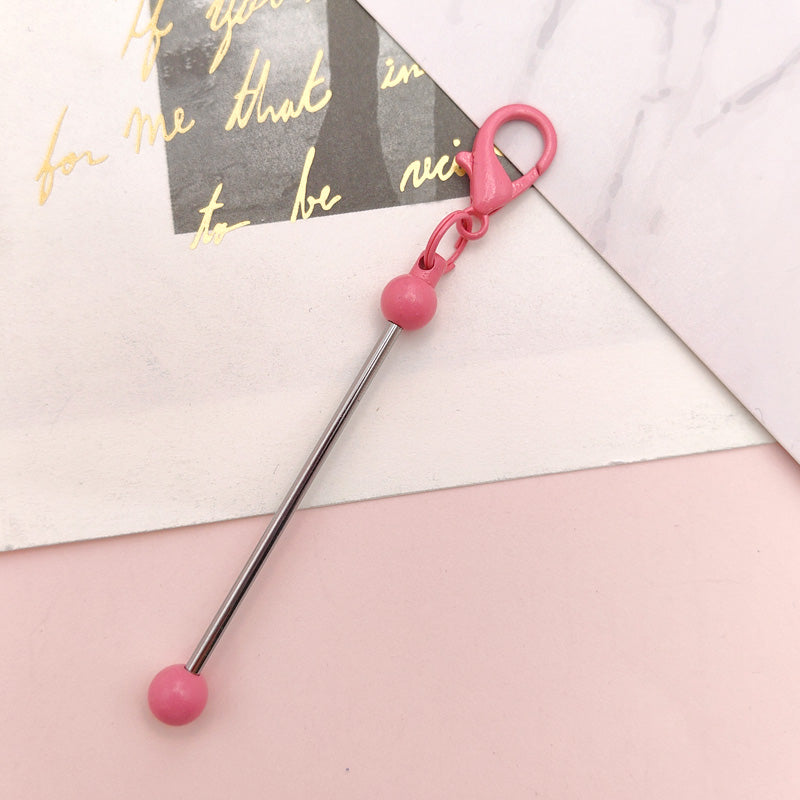 Wholesale Beadable Bar Mini Metal DIY Beadable Keychains