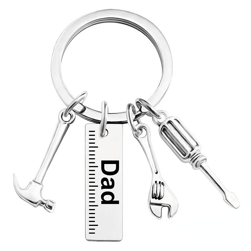 Wholesale Father's Day Gift Lettering Metal Keychain