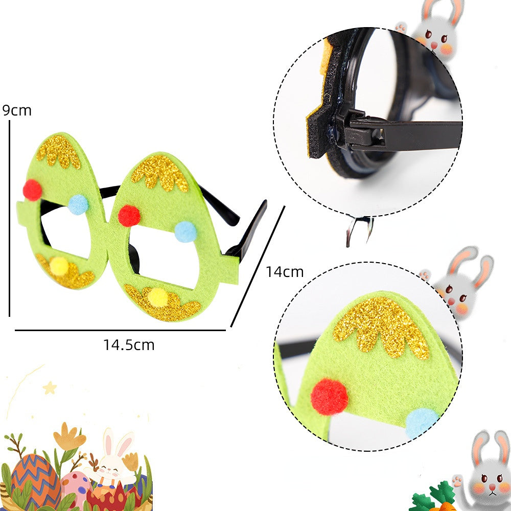 Wholesale Plastic Easter Chick Bunny Egg Glasses Frame
