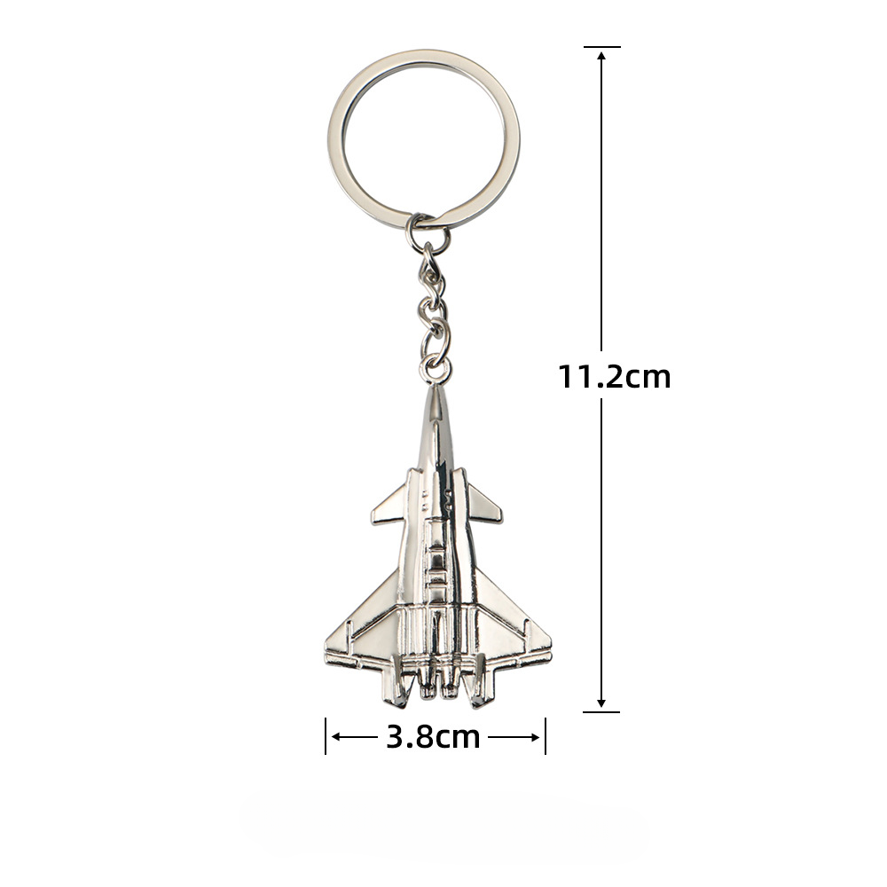 Modelo de avión al por mayor llavero de metal
