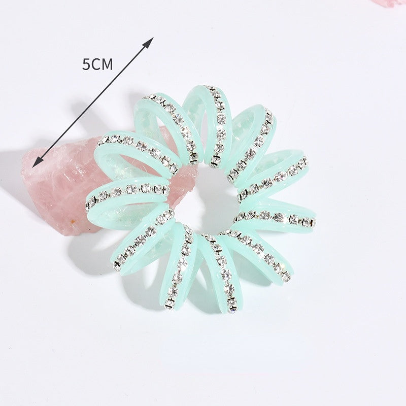 Wholesale Candy Color Telephone Line Plastic Hair Scrunchies
