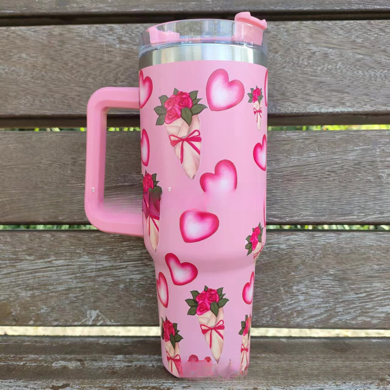 Wholesale Tumbler Double-layer Stainless Steel Valentine's Day Insulated Cup Ice Bullies Cup