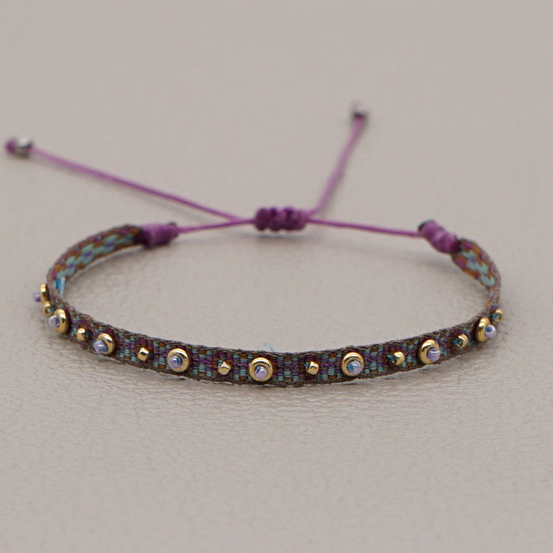 Venta al por Mayor Pulsera Cristal Vintage Español Étnico Arte Bohemio OLY-BT-GBH005