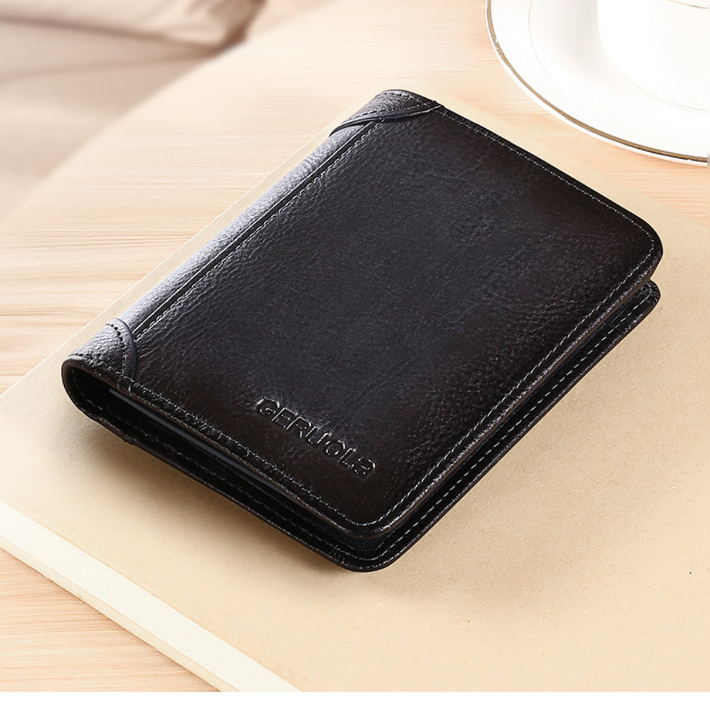 Wholesale Short and Ultra-thin Genuine Leather Wallet