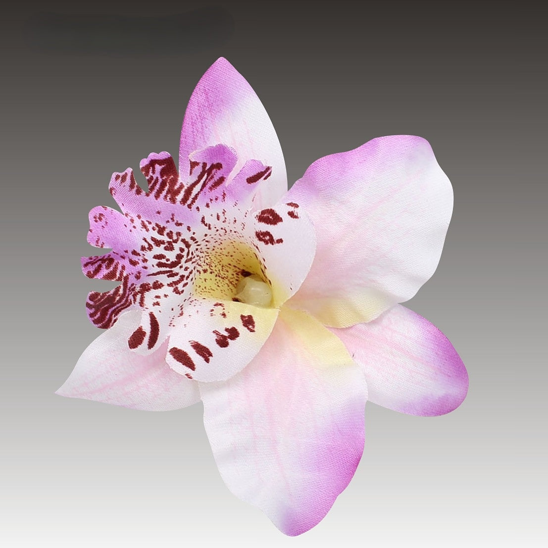Wholesale Fabric Diy Orchid Flower Hair Clip