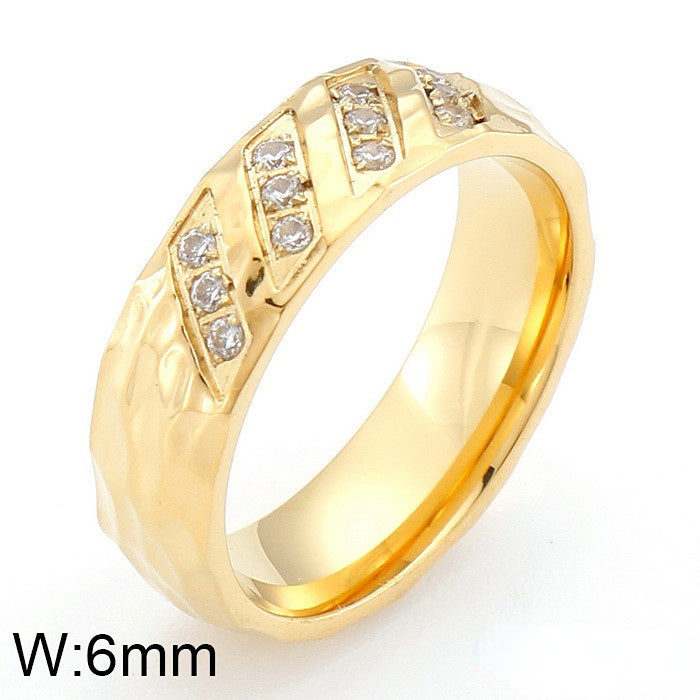 Wholesale 18k Gold Titanium Steel Rings