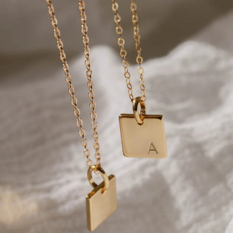 Wholesale English Alphabet Stainless Steel Necklaces