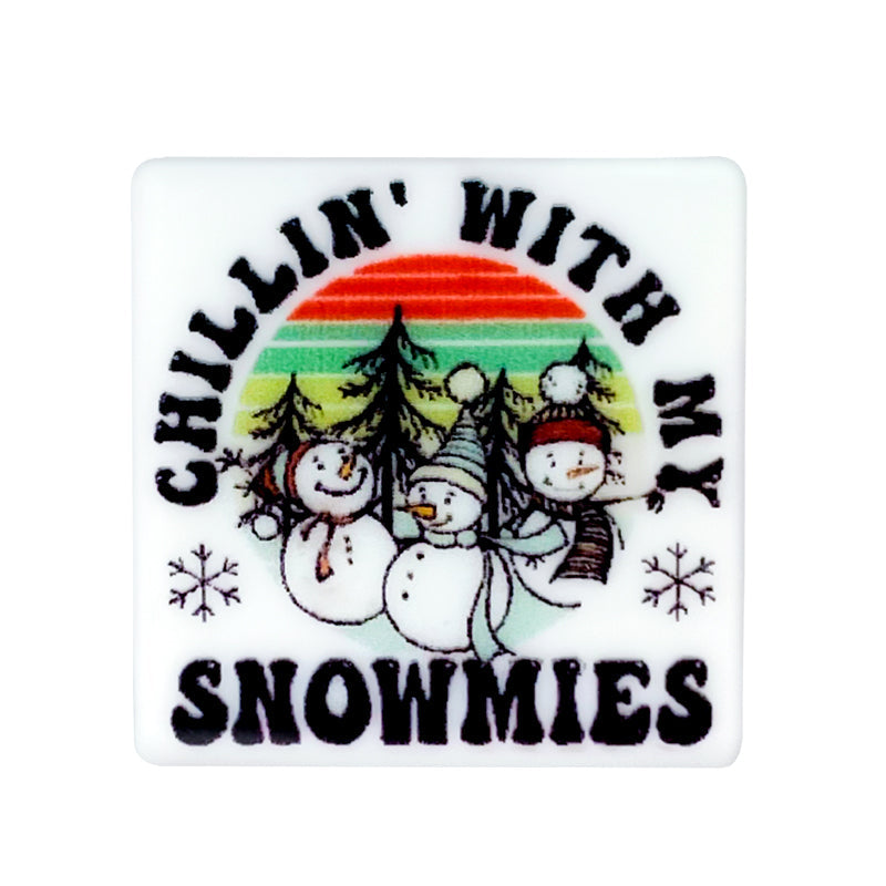 Wholesale 10PCS Chridstmas Vibes Silicone Beads