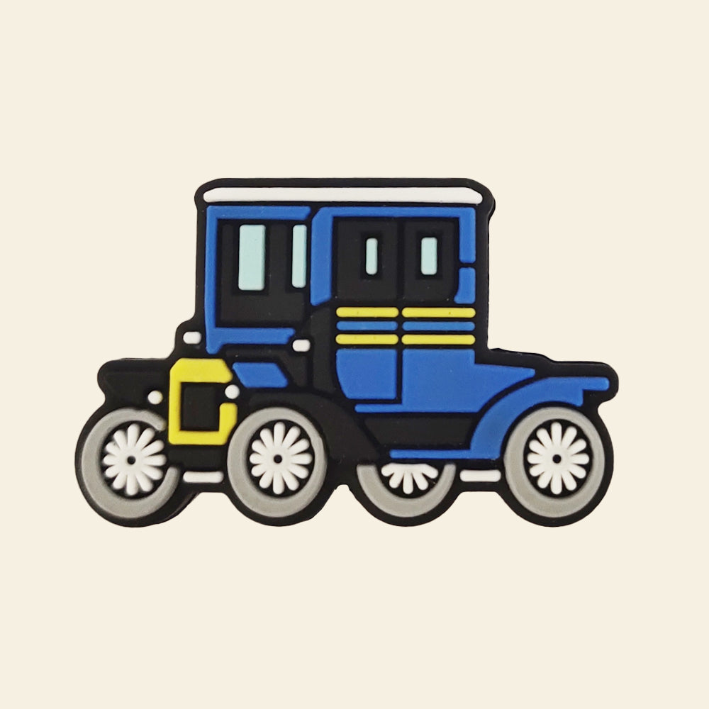 Wholesale 10pcs Cartoon Retro Car Silicone Focal Beads