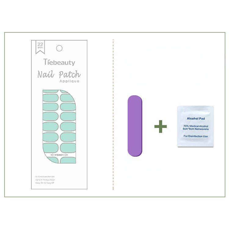 Wholesale Plastic Solid Color Nail Art Stickers