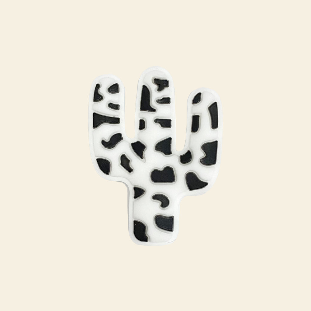 Wholesale 10pcs Cartoon Cow Pattern Cactus Focal Beads