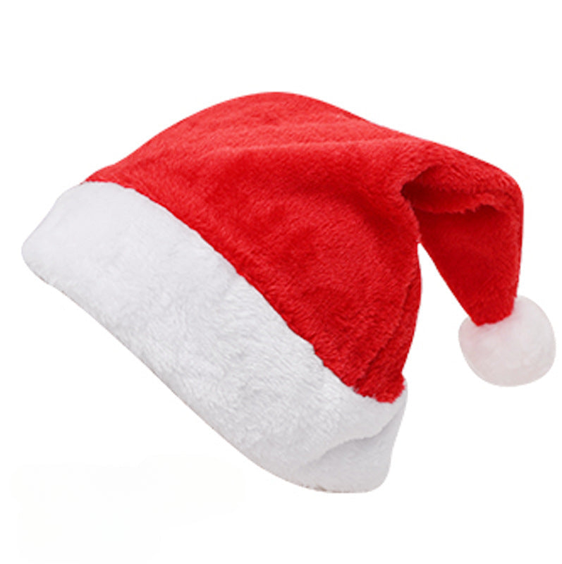 Wholesale Christmas Decoration Christmas Short Plush Hats Christmas Hats