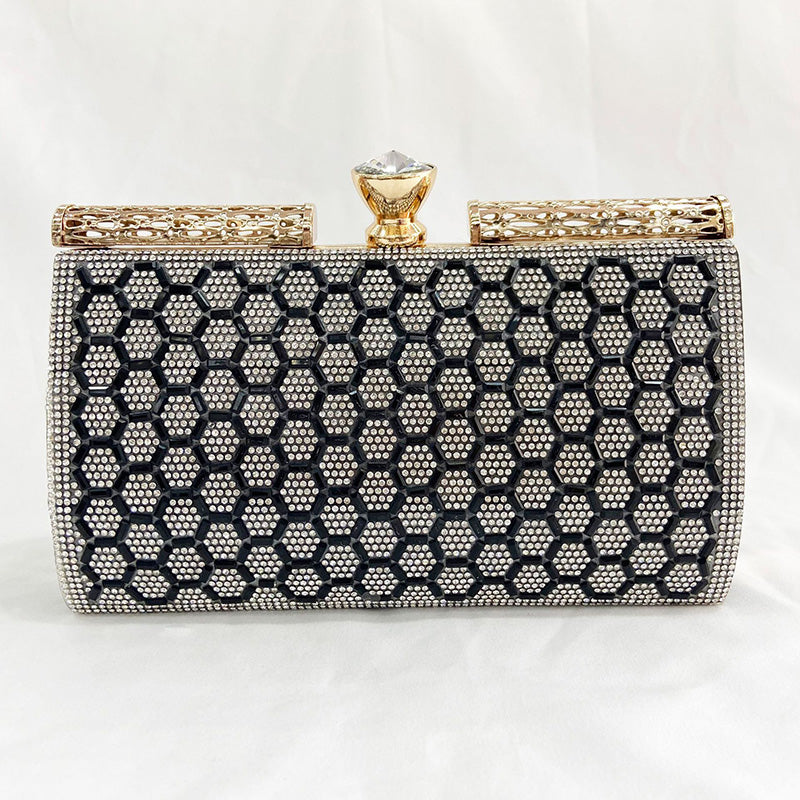 Wholesale Large Capacity One Shoulder Rhinestone Clutch Bag OLY-SD-QY003