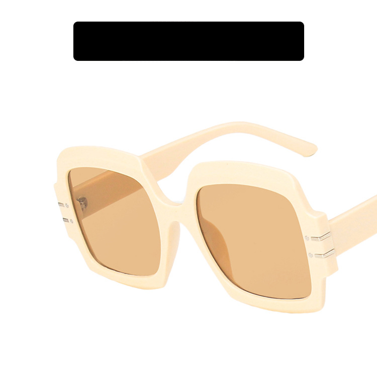 Wholesale PC Horizontal Bar Large Frame Square Sunglasses