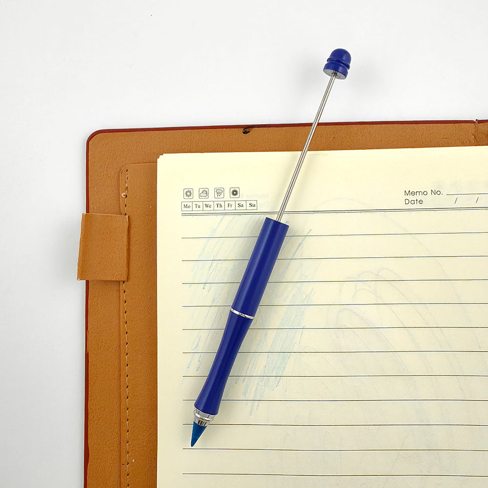 Wholesale Beadable Pencils DIY Metal Colored Eternity With Eraser