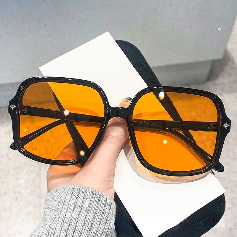 Wholesale PC Square Rice Nail Big Frame Men and Women Uniform Sunglasses