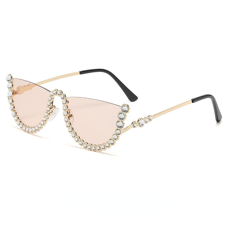 Wholesale PC Half Frame Ladies Sunglasses