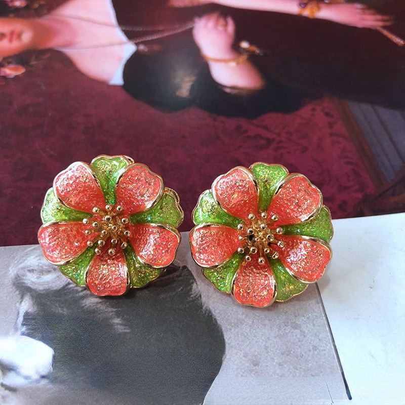 Pendientes De Aleación De Esmalte De Color al por mayor