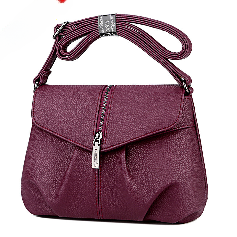 Wholesale PU Shoulder Soft Leather Bag for Women