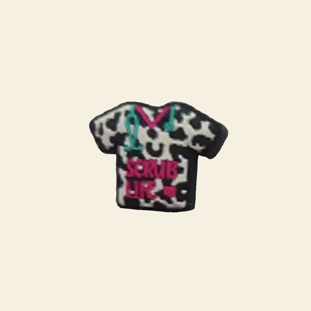 Wholesale 10PCS Leopard Print Short Sleeves Silicone Beads