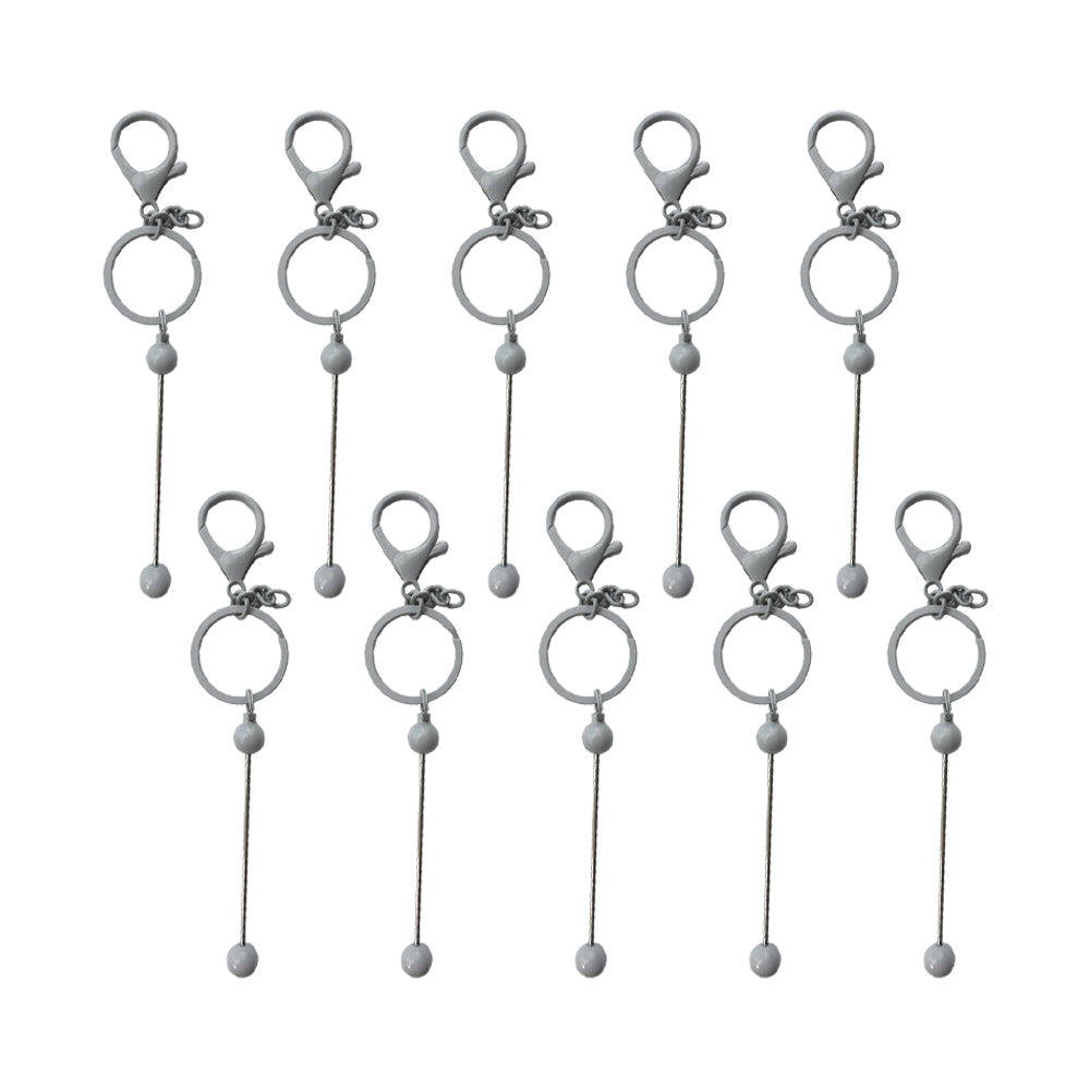 Wholesale Beadable Bar Metal DIY Keychain Bar