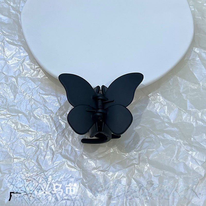 Wholesale Frosted Butterfly Acrylic Hair Clips