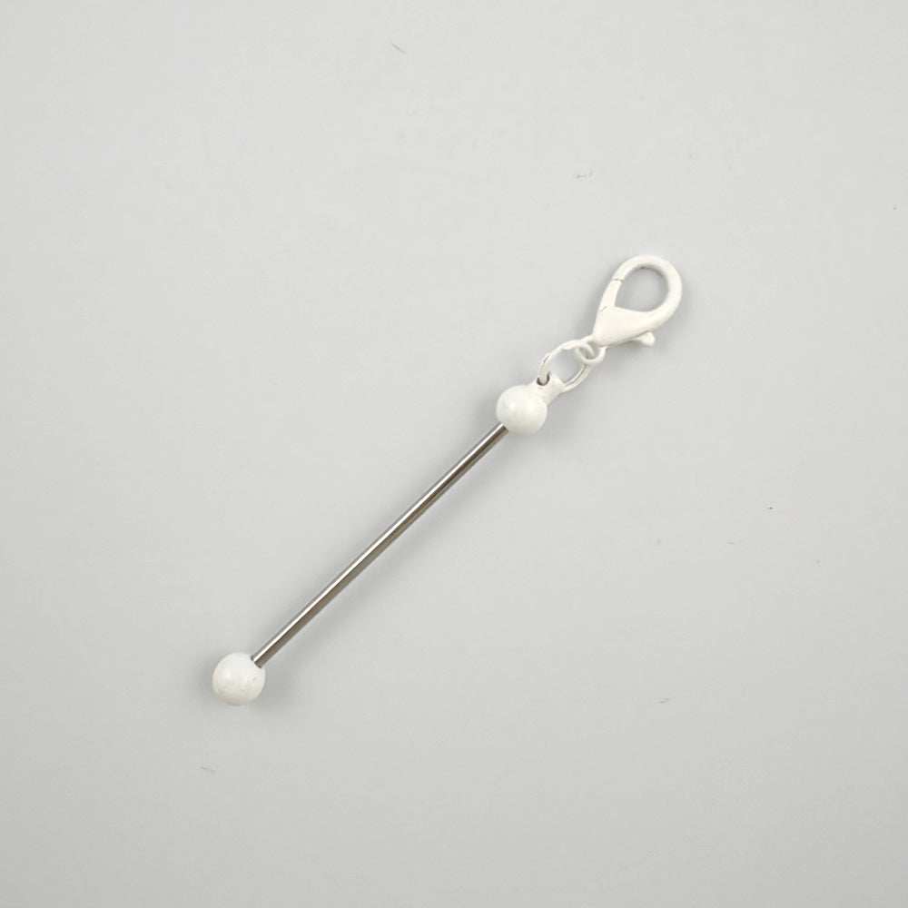 Wholesale Beadable Bar Mini Metal DIY Beadable Keychains