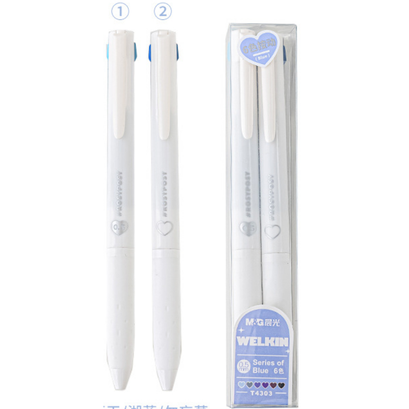 Wholesale Plastic Triangle Multi-color Pens