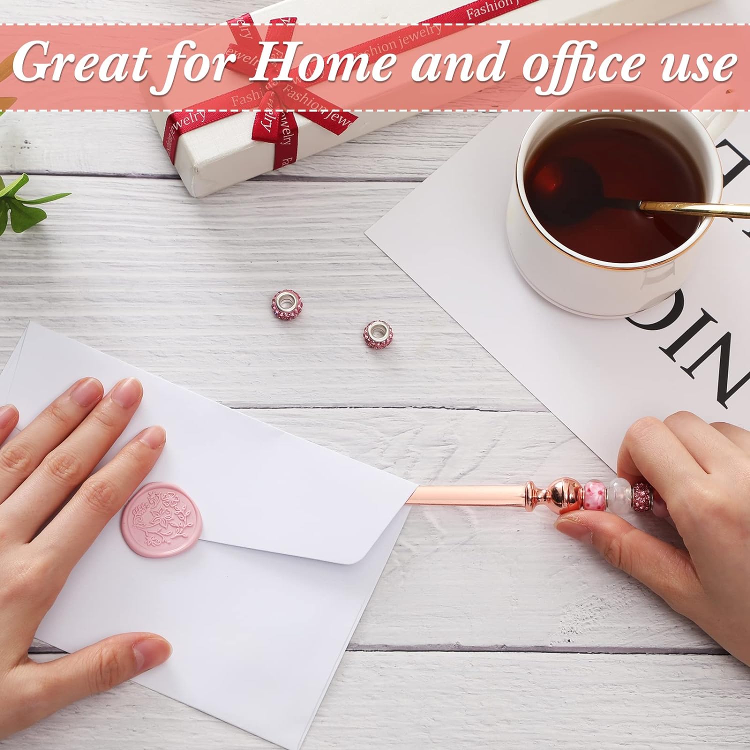 Wholesale Beadable Rose Gold Letter Opener Suitable For Beads With 3mm Hole Diameter