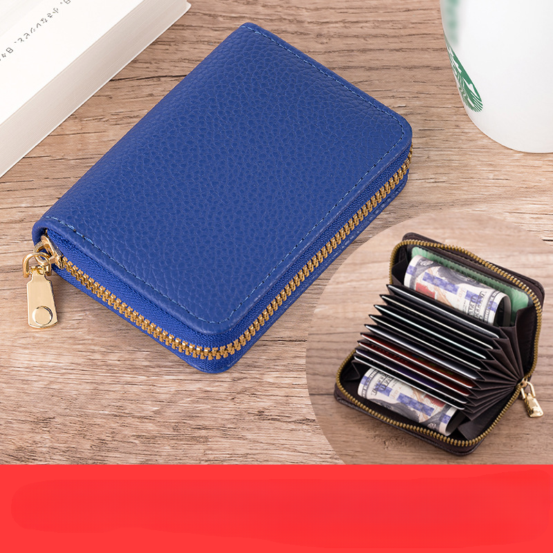 Wholesale PVC Lychee Pattern Organ Card Holder