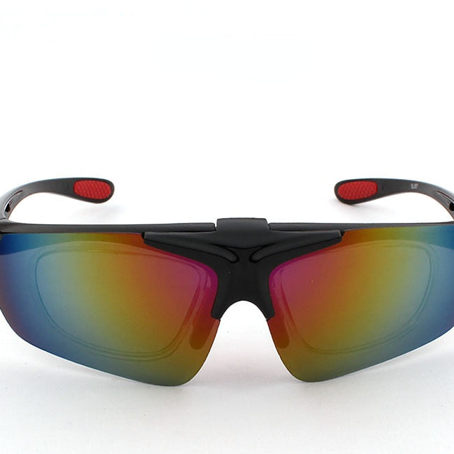 Venta al por mayor PC a prueba de viento y mirada, gafas de sol coloridas, gafas de sol de hombres y mujeres