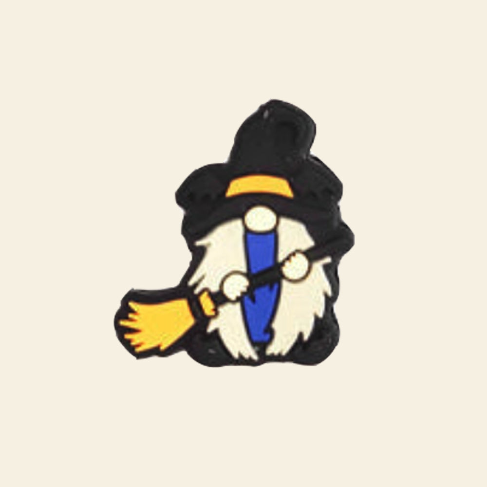 Wholesale 10pcs Halloween Ghost Witch Hat Silicone Focal Beads