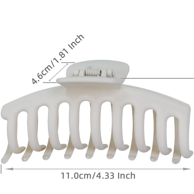 Wholesale Large Matte Plastic Hair Clips Set