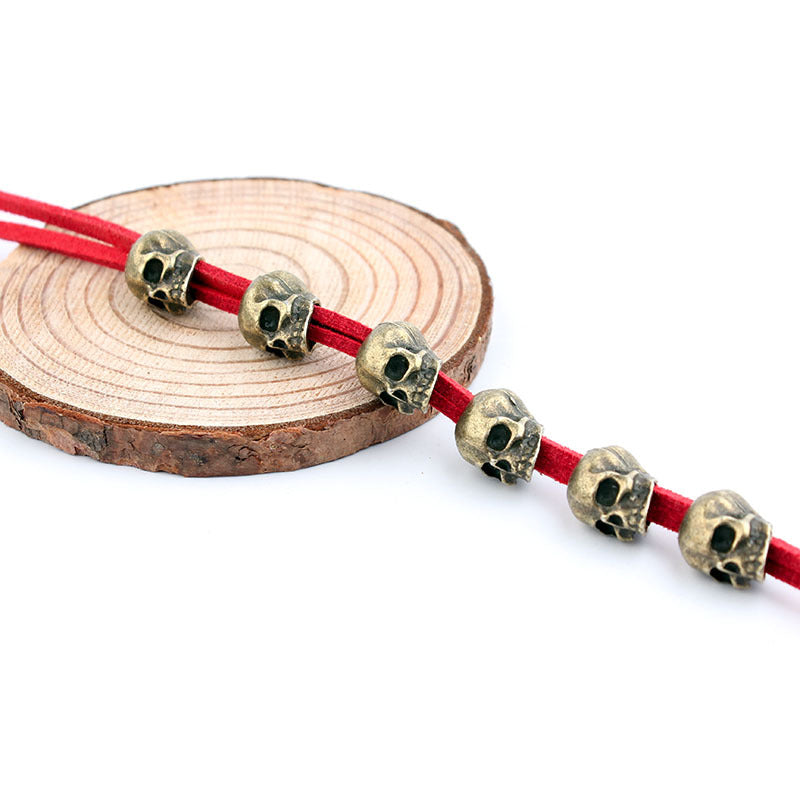 Wholesale Gothic Alloy Skull Hair Rope