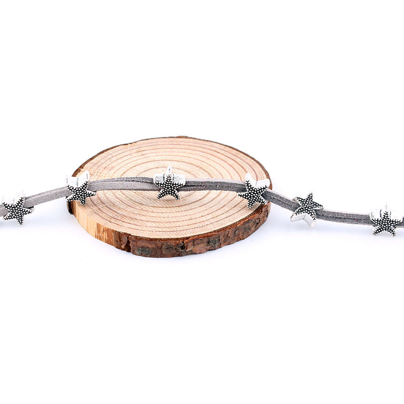 Wholesale Gothic Alloy Skull Hair Rope