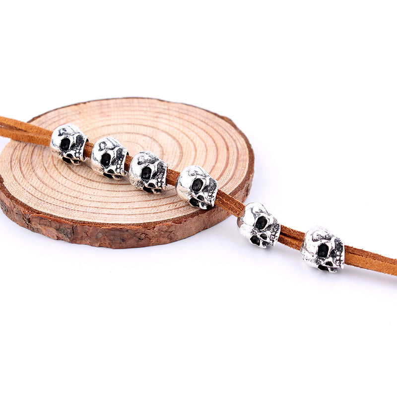 Wholesale Gothic Alloy Skull Hair Rope