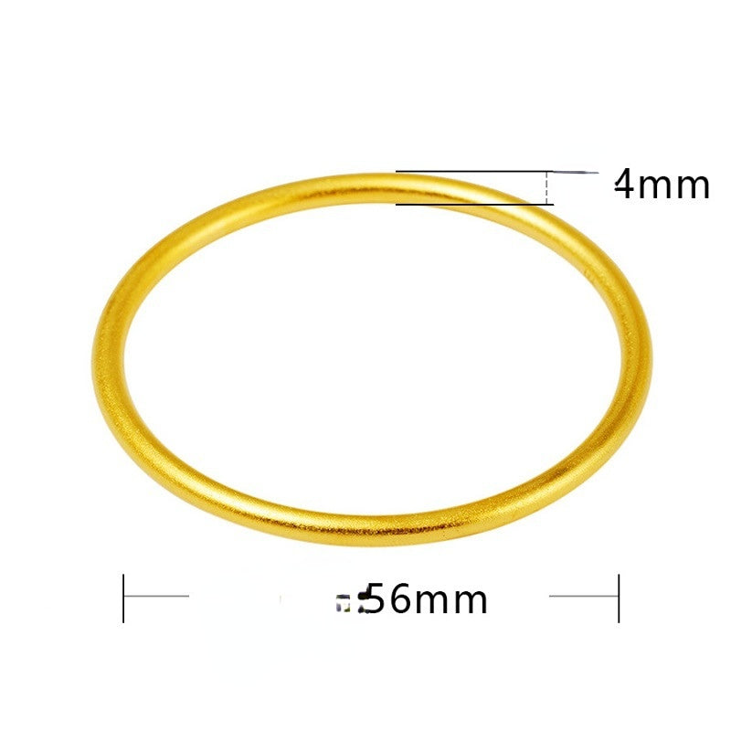 Wholesale Sand Gold Matte Brass Bracelet