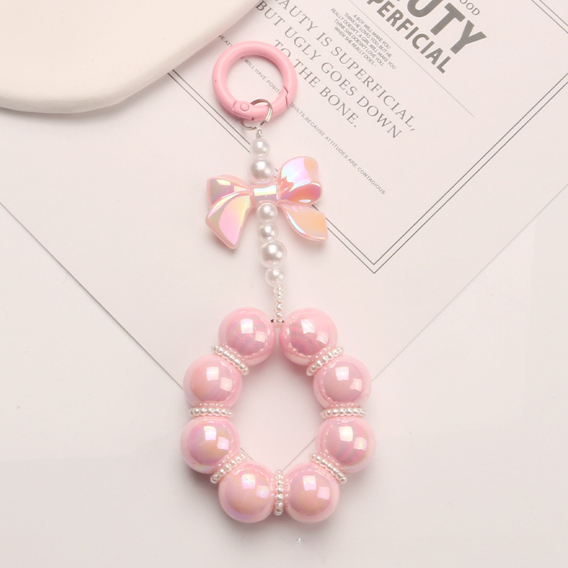 Wholesale Beaded Bow Resin Keychain
