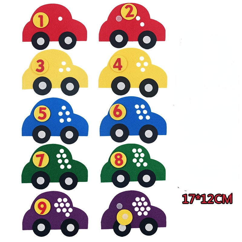 Venta al por mayor Juguete de tela de figura de rompecabezas para niños