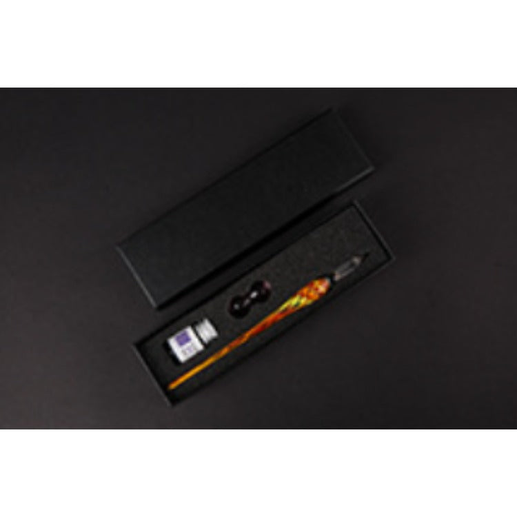 Wholesale Glass Pen Art Color Ink Test Color Dipped in Water Transparent Signature Crystal Pen