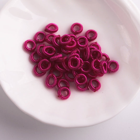 Wholesale 5×6mm Pineapple Knot Coil Nylon Thread Beads