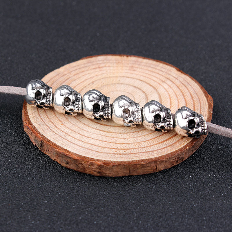 Wholesale Gothic Alloy Skull Hair Rope