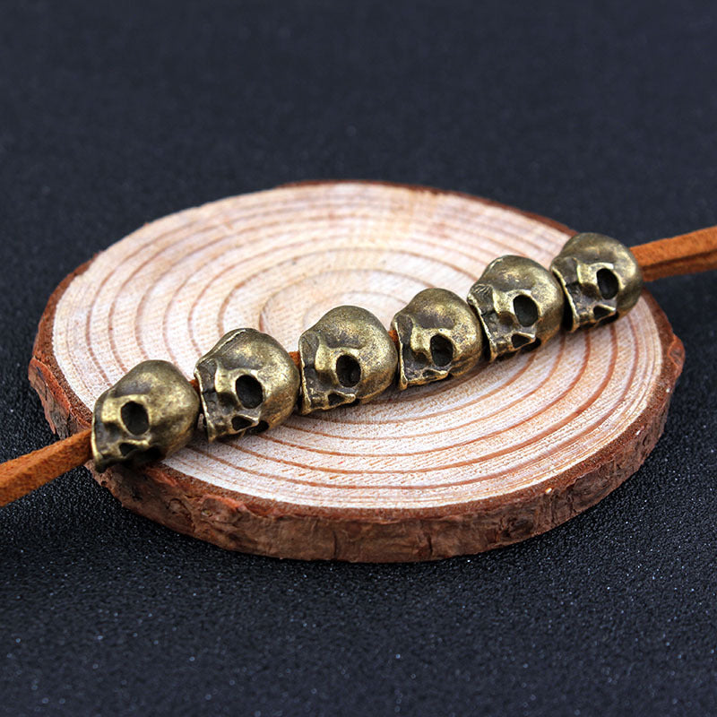 Wholesale Gothic Alloy Skull Hair Rope