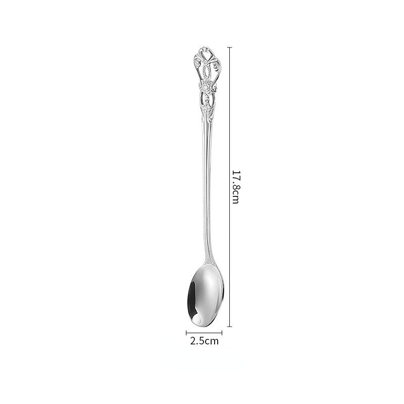 Wholesale Stainless Steel Long Handle Hollow Stirring Spoon