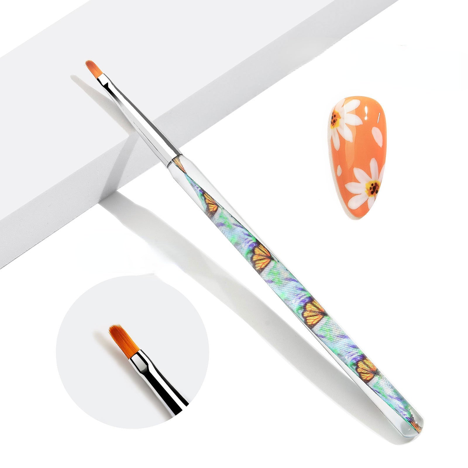 Cinta acrílica al por mayor Juego de bolígrafos para uñas Pegatinas para uñas