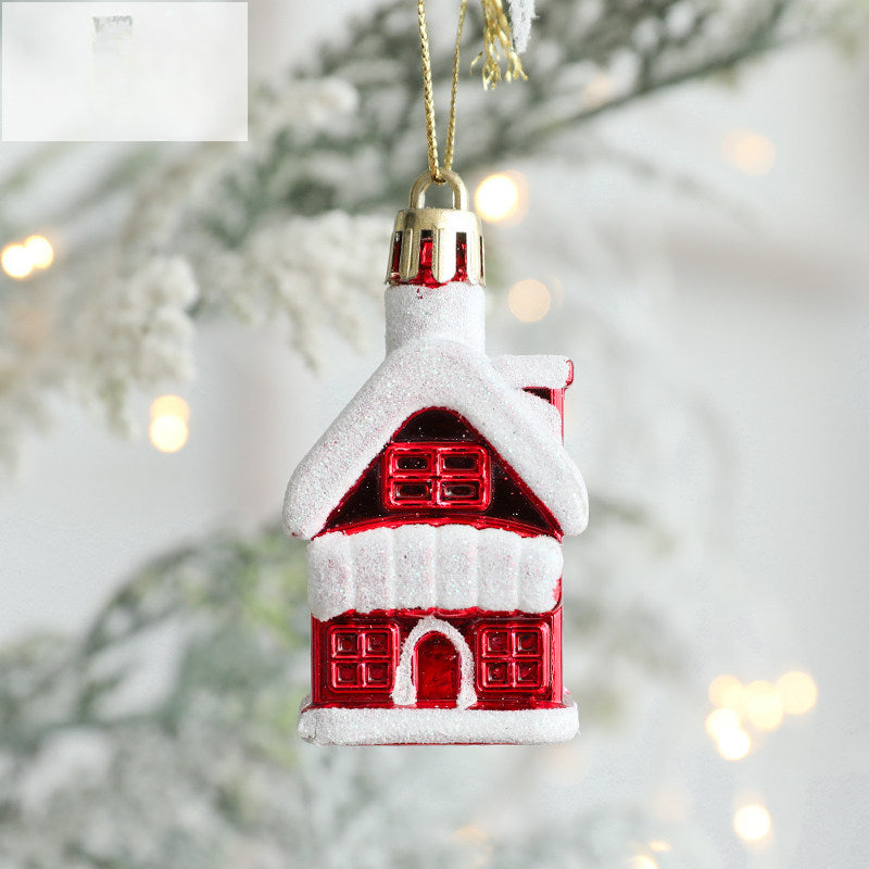 Wholesale Plastic Ice Cream Snowman House Pentagram Christmas Tree Pendant