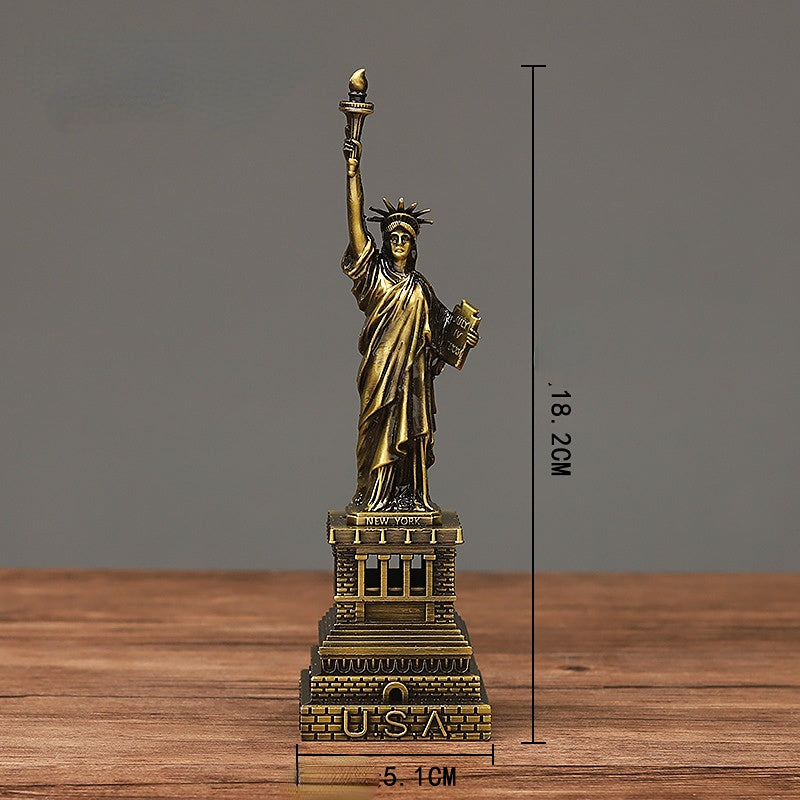 Comercio al por mayor Aleación Artesanía Estatua de la Libertad Modelo Ornamento