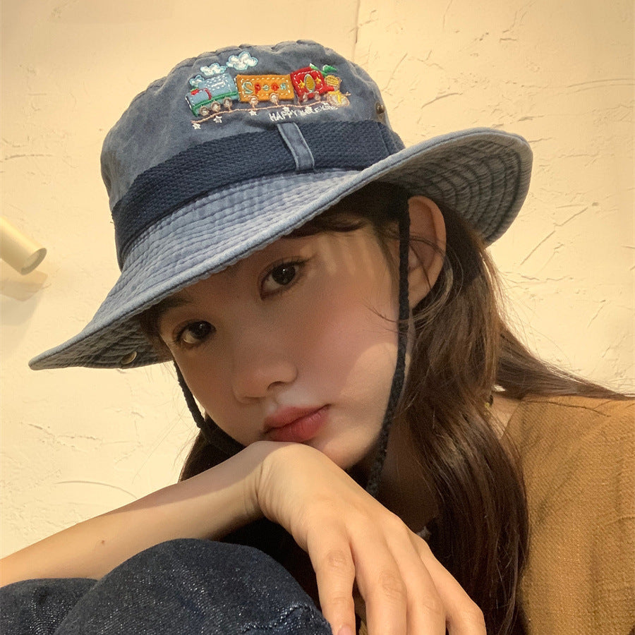 Wholesale Acrylic Embroidery Washed Distressed Cowboy Hat